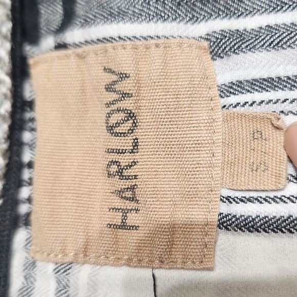 [S] HARLOW Plaid cropped hoodie top - Picture 8 of 8